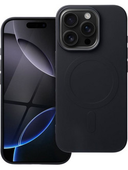 iS TPU SILICONE MAG IPHONE 16 PRO (BIG HOLE) black backcover