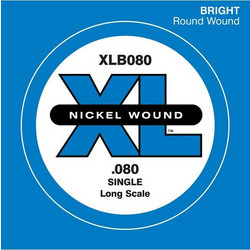 D'Addario XLB080 80 Χορδή Ηλεκτρικού Μπάσου Nickel Plated Steel 80" Light Tension