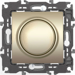 Διακόπτης Τοίχου Dimmer Led Χωνευτός Prime 1000115204 TE 200VA 250VAC Champagne Aca