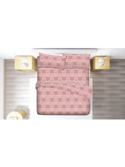 Flamingo Σεντόνι Υπέρδιπλο Βαμβακερό 230x260 Geo Amethyst