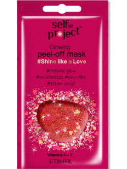 Selfie Project Shine like a Love Peel-Off Μάσκα Προσώπου για Ενυδάτωση & Λάμψη 12ml