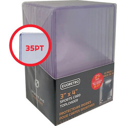EVORETRO - 3x4 Premium Topload Card Holder 35PT 25-Pack