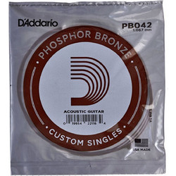 D'Addario PB042 Χορδή Ακουστικής Κιθάρας Phosphor Bronze 42"