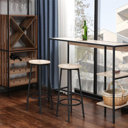 Σετ μπαρ κουζίνας μεταλλικό Nextdeco Υ100x44x124εκ