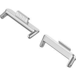 Συνδεσμός Connector σε 20mm για Huawei Watch Fit 3 / Fit 4 / Fit 4 Pro / Fit 5 / Fit 5 Pro - Silver (2 Τεμάχια) - OEM