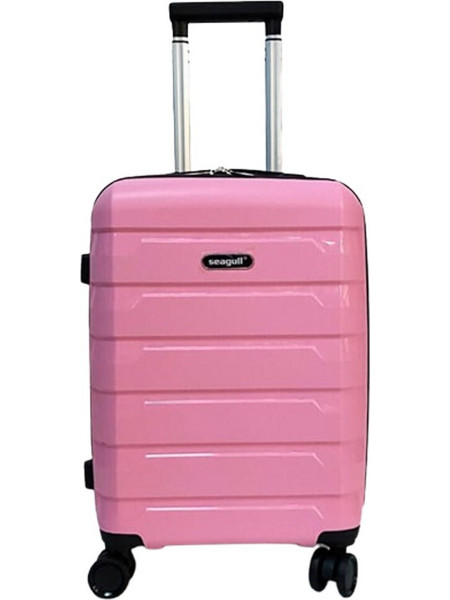 Seagull SG180 Βαλίτσα Καμπίνας 55x38x22cm με 4 Ρόδες Ροζ