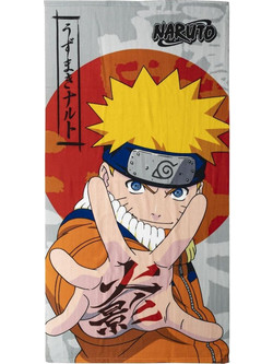 Naruto Shippuden Παιδική Πετσέτα Θαλάσσης Μαύρη 70x140cm 8436580111034