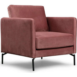 Papatya Πολυθρόνα Ροζ Sino 81x87x90cm 560ARE1706