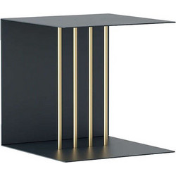 Ράφι Τοίχου Teaser 5005 30x30x30cm Anthracite-Brass Grey Umage