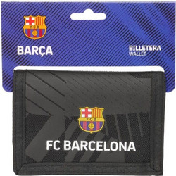 Πορτοφόλι F.C. Barcelona Black Μαύρο 12,5 x 9,5 x 1 cm