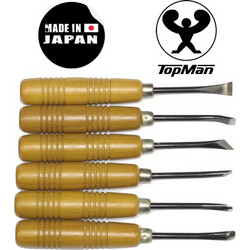 TOPMAN MADE IN JAPAN ΣΕΤ 6 ΤΕΜ ΣΚΑΡΠΕΛΑ ΞΥΛΟΓΛΥΠΤΙΚΗΣ