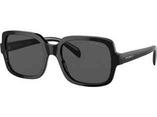 Emporio Armani EA4195 5017/87 Ανδρικά Γυαλιά Ηλίου Oversized Κοκάλινα Μαύρα με Μαύρο Polarized Φακό