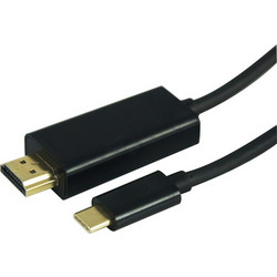 GoGEN Καλώδιο HDMI 1.4 HDMI Male to USB-C 1.5m Black