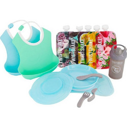 Twistshake Bundle Σετ Φαγητού Σιλικόνης Blue 12τμχ