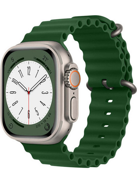 Techsuit Watchband W038 Λουράκι Σιλικόνης Army Green (Apple Watch 42 / 44 / 45mm)