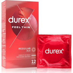 Durex Thin Feel Ultra Thin Προφυλακτικά Λεπτά με Λιπαντικό 12τμχ