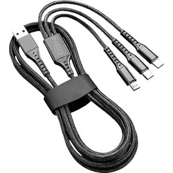 NEO TOOLS Καλώδιο φόρτισης USB 1.2m 3 σε 1 (GD038)