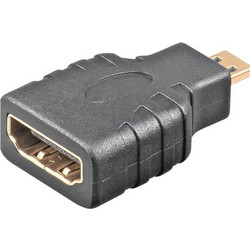 Adapter Cablexpert HDMI Female to micro-HDMI Male Black A-HDMI-FD