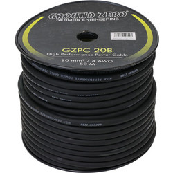Καλώδιο ρεύματος 20mm/4AVG (50m μαύρο) - Ground Zero GZPC 20B