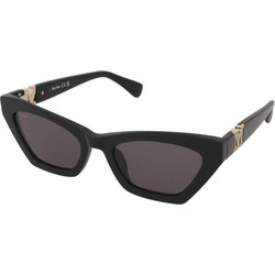 Max MM0057 01A Γυναικεία Γυαλιά Ηλίου Cat Eye Κοκάλινα Μαύρα με Μωβ Φακό