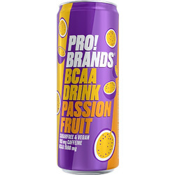 Pro!Brands BCAA Passion Fruit 330ml Ανθρακούχο Ρόφημα BCAA με Γεύση Passion Fruit