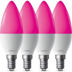 Tp-Link Tapo L430C Smart Λάμπα RGB B38, E14 (4-Pack)