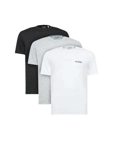 Guess Ανδρικό Φανελάκι Organic Cotton - Τριπλό Πακέτο, Χρώμα Grey White Black Com