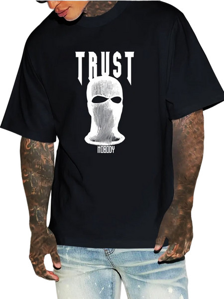Ghetto T-shirt Trust Hip Hop Streetwear Black
