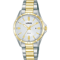 Lorus Γυναικείο Ρολόι με Κίτρινο Ασημί Μεταλλικό Μπρασελέ RJ252BX9