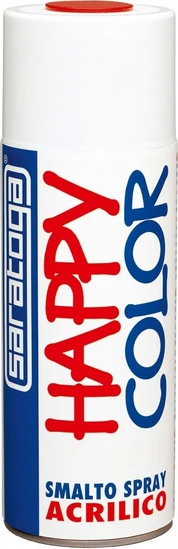Saratoga Happy Color – Bomboletta Vernice Spray 400ml, Colore 081 Grigio Blu RAL 7031, Smalto Acrilico Per Interni/Esterni