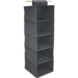 ORDINETT ITALY Κρεμαστή Θήκη Φύλαξης Ρούχων 30x30x120cm 0.70kg ORGANIZER 5 Γκρι