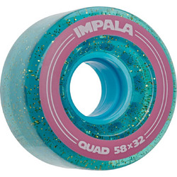 Impala Roller Skate quad 58mm 4 Pack Wheels Holographic Glitter