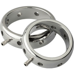 ElectraStim Prestige Electromagnetic Metal Penis Ring 42mm Σετ Δαχτυλίδια Πέους & Όρχεων Μεταλλικό 4.2cm Ασημί 2τμχ