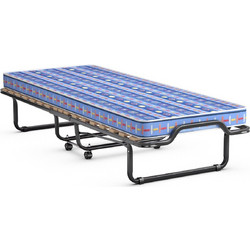 Costway Πτυσσόμενο κρεβάτι επισκεπτών 80 x 200 cm με στρώμα αφρού μνήμης, μπλε, κατασκευασμένο στην Ιταλία. HW72812BL