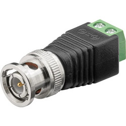 GOOBAY βύσμα BNC αρσενικό σε terminal block 2pin 76738, 10τμχ