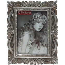 Κορνιζα Polyresin Fylliana 21720 10*15 Ασημι Χρωμα 15.5*1.5*20.5