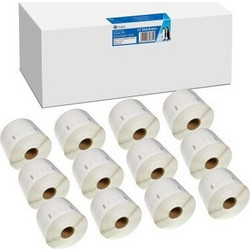 12x G&G Etiketten 32mm x 57mm sw komp. m. Dymo 11354/ s0722540