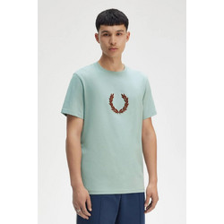 Fred Perry Ανδρική Μπλούζα Textured Laurel Wreath T-Shirt M8587-959 Μέντα