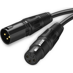 Καλώδιο Μικροφώνου XLR Female/Male 3-Pin 11B24 24AWG 20m Μαύρο CABLETIME