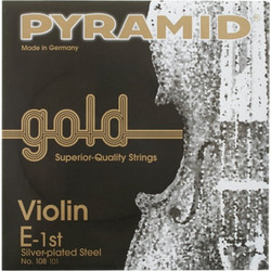 Pyramid Gold 108/100 Σετ 4 Χορδές Βιολιού Silver Plated Copper