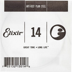 Elixir Strings Anti-Rust Χορδή Ηλεκτρικής Κιθάρας Plain Steel 14"