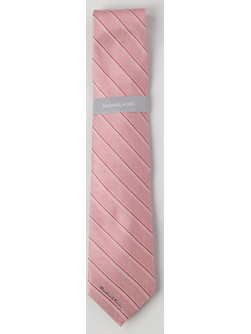 MICHAEL KORS STRIPE MK LOGO TIE