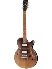 Harley Benton Aeolus Ηλεκτρική Κιθάρα Semi-Hollow με HH Μαγνήτες και Ταστιέρα Maple Frost Flame
