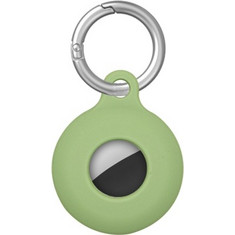 Θήκη σιλικόνης για AirTag Dual-Side Hollow με μπρελόκ Light Green