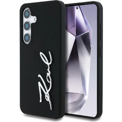 Karl Lagerfeld Silicone Metal Signature Logo Case Black (Samsung Galaxy S25)