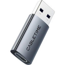 ΜΕΤΑΤΡΟΠΕΑΣ CABLETIME USB-C ΣΕ USB CT-AMCF10-AG GREY