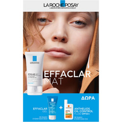 La Roche-Posay Effaclar Mat 40ml + Effaclar Gel 50ml + Αnthelios Oil Correct SPF50+ 3ml