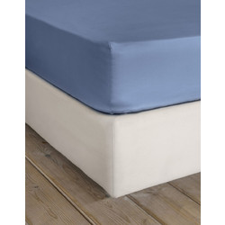 Nima Σεντόνι King Size 270x280 Superior Satin Shadow Blue