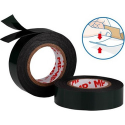 MP foam κολλητική ταινία διπλής όψεως PA515, 19mm, 2.3m, μαύρη, 2τμχ
