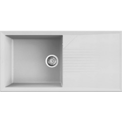 Elleci Tekno 480 Ένθετος Νεροχύτης Γρανίτη Bianco Titano 100x50cm